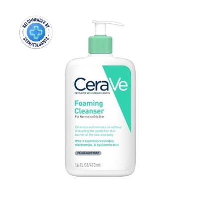 Cerave โฟมล้างหน้า Cerave เซราวี โฟมมิ่ง คลีนเซอร์ล้างหน้า 473 มล.