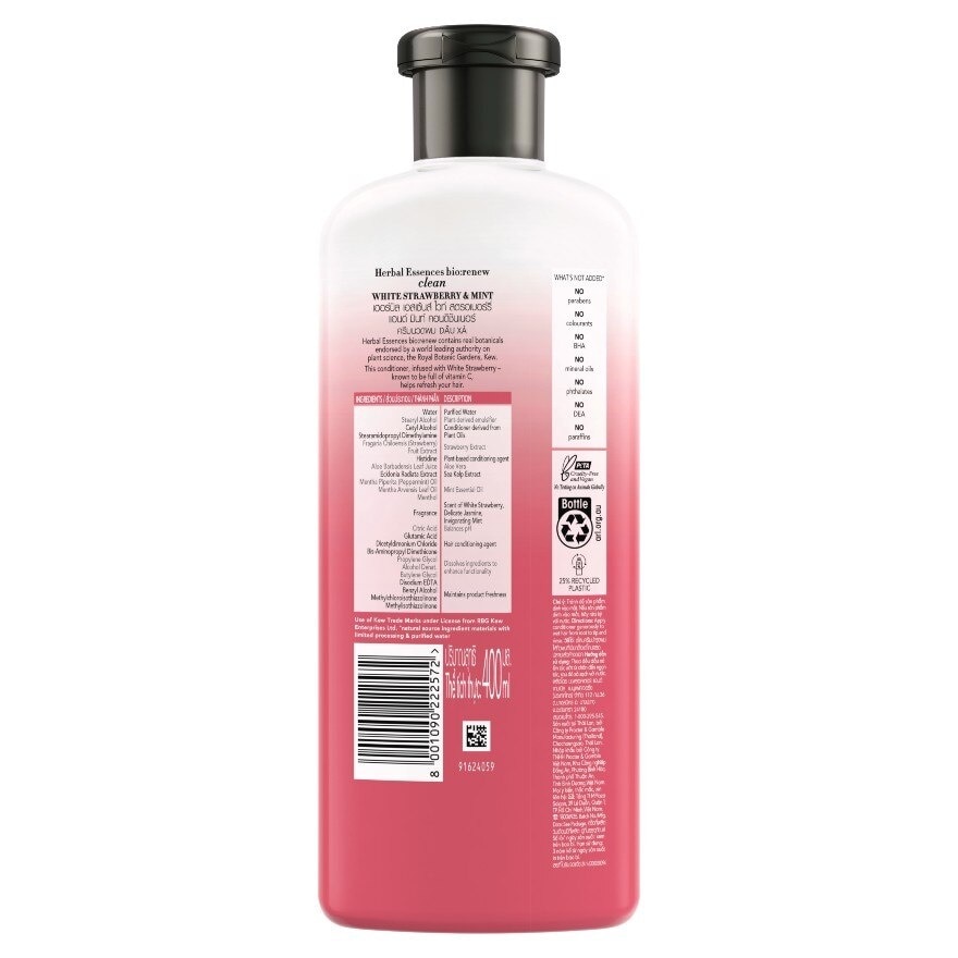 Herbal Essences Conditioner White Strawberry  Mint 400 Ml.