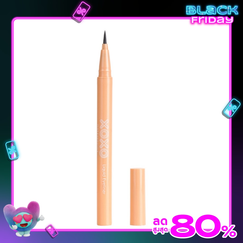 XOXO เอ็กซ์โอเอ็กซ์โอ วอตอร์พรูฟ ลิคควิต อายไลน์เนอร์ สีดำ 0.55 มล.