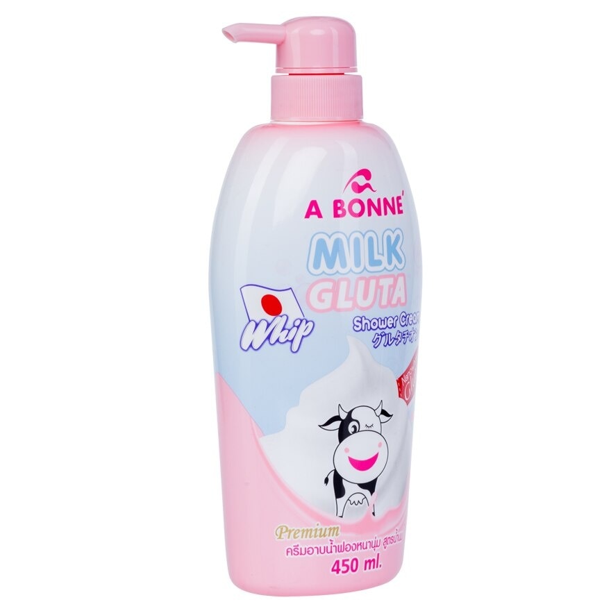 A BONNE' Milk Gluta Whip Shower Cream 450 Ml.