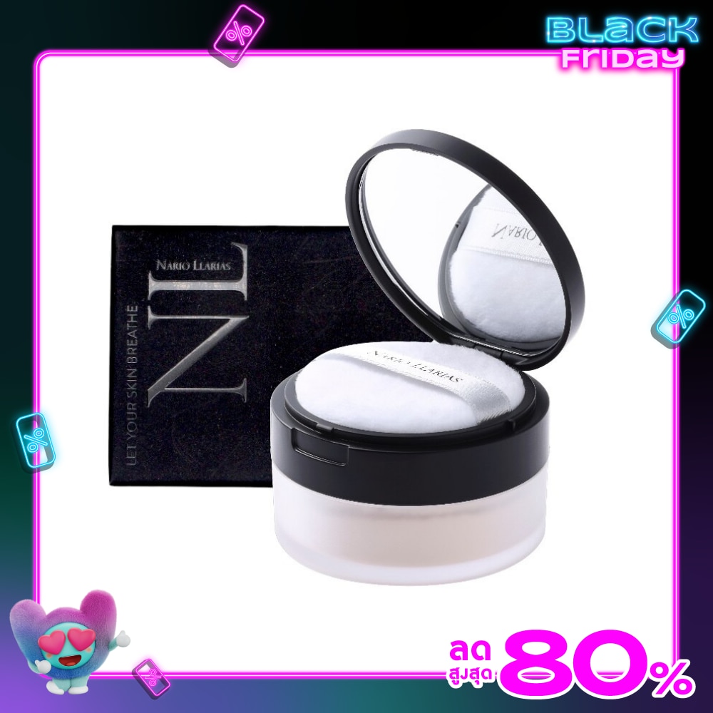Nario Llarias นาริโอะ ลาเรียส แป้งฝุ่น อินวิซิเบิล ทรานซลูเซนท์พาวเดอร์ 18ก.