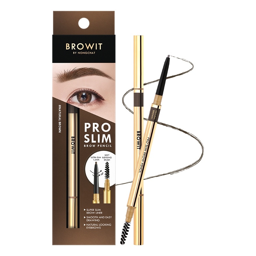 Browit Pro Slim Brow Pencil 0.06g Natural Brown image