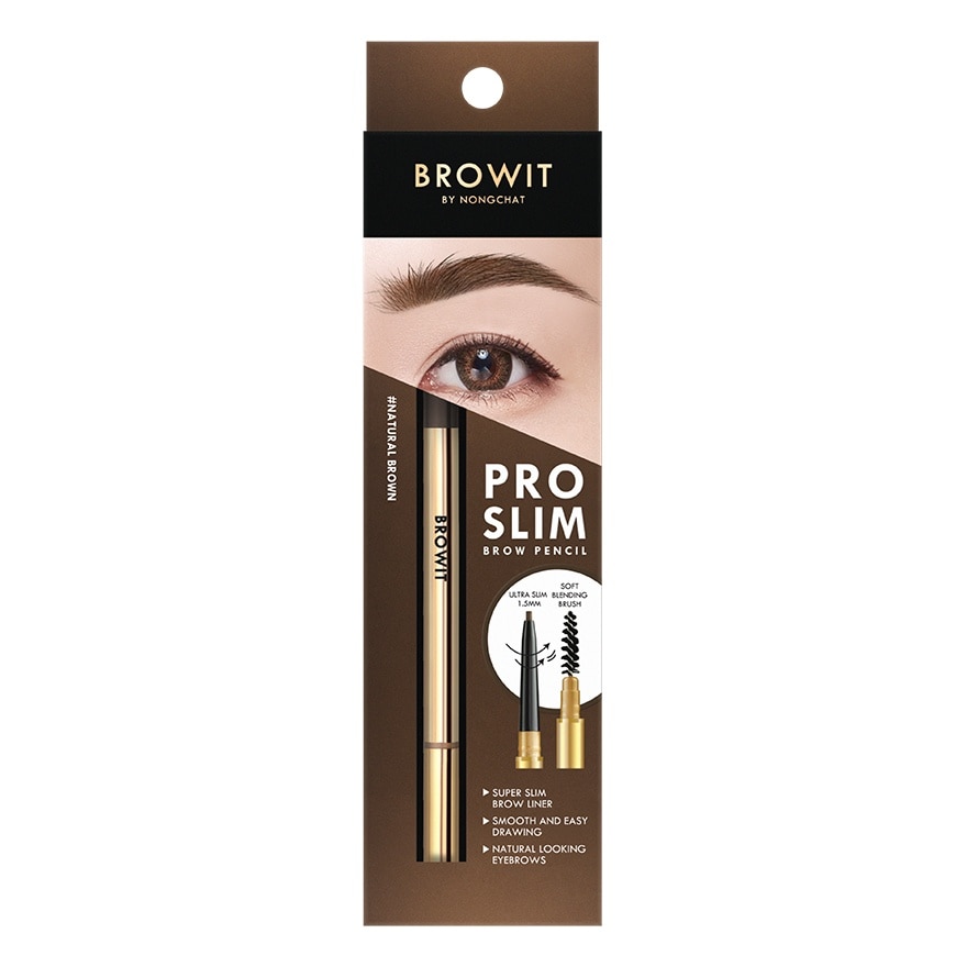 Browit Pro Slim Brow Pencil 0.06g Natural Brown image