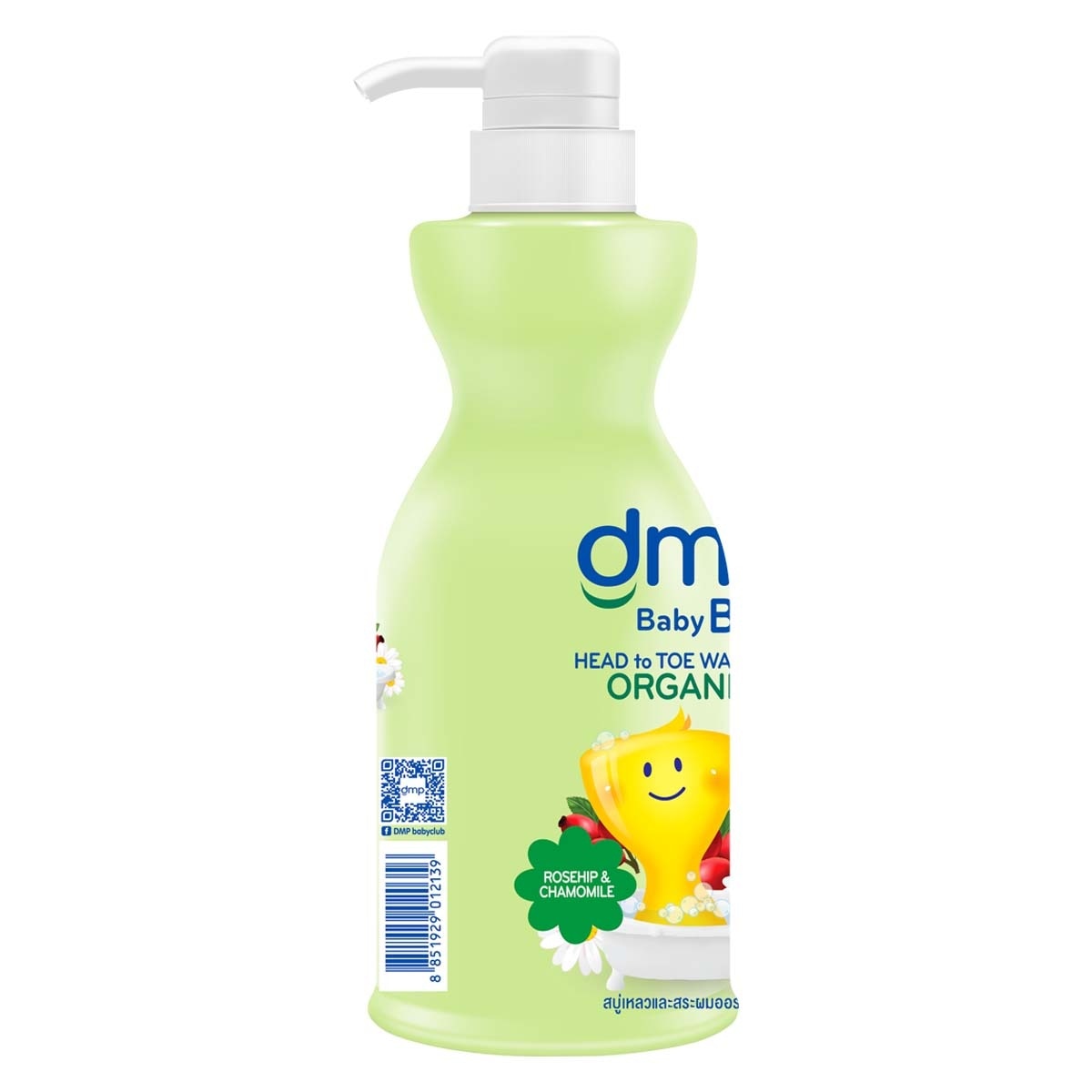 DMP Organic PH 5.5 Hair and Body Baby Bath Rose Hip and Chamomile 480 Ml. + 250 Ml. (