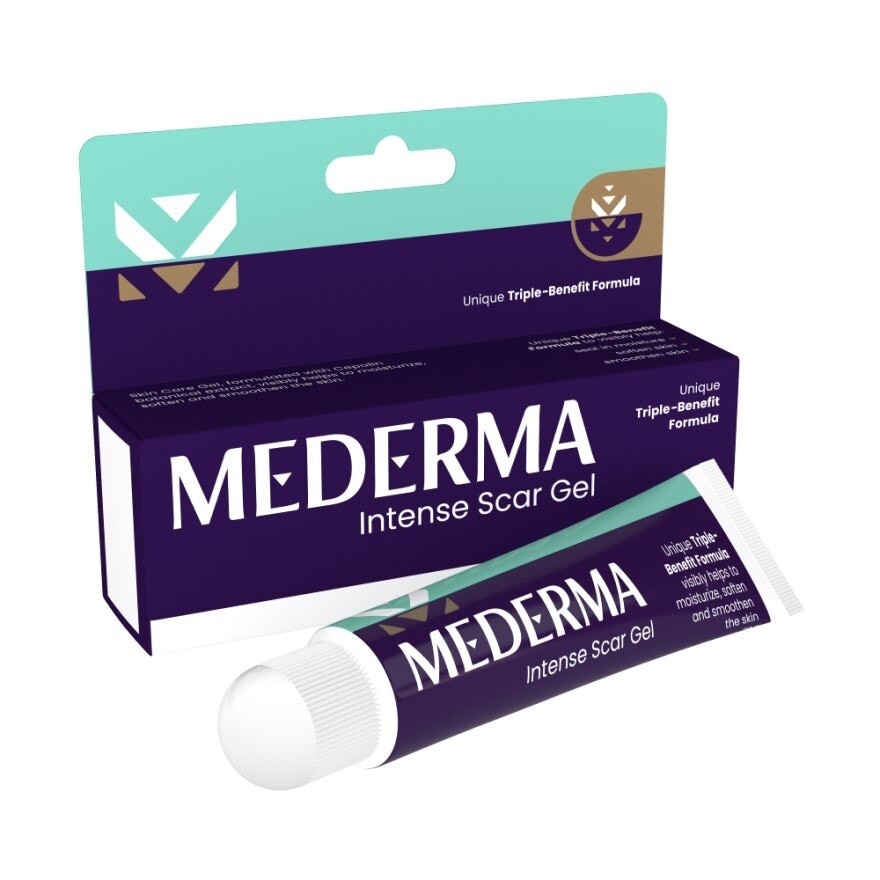 เจลลดรอยแผลเป็น Mederma มีเดอม่า อินเท้นส์ เจล 20 กรัม