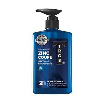 Tros Tros Deo Shower Gel Zinc Coupe Lagoon Fresh 450 Ml. เจลอาบน้ำ ระงับกลิ่นกาย