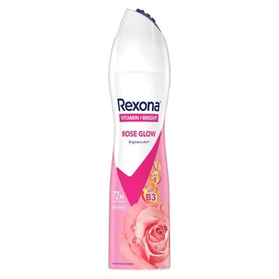 Rexona Rexona Spray Vitamin + Bright Rose Glow Antiperspirant 135 Ml. สเปรย์ลดเหงื่อระงับกลิ