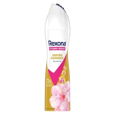 Rexona Rexona Spray Vitamin + Bright Sakura Radiance Antiperspirant 135 Ml. สเปรย์ลดเหงื่อระ