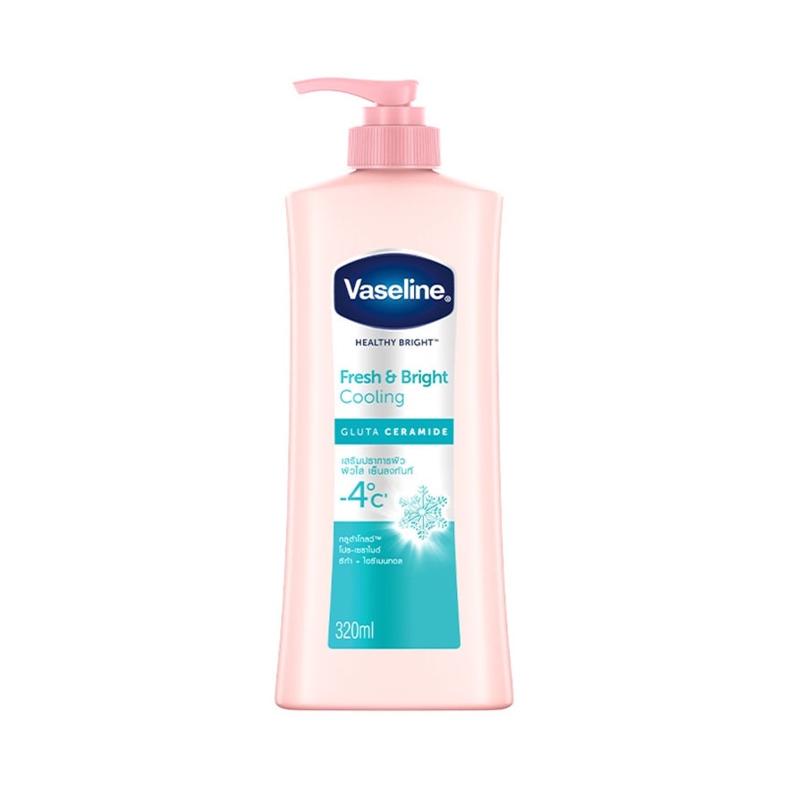 Vaseline Healthy Bright Fresh  Bright Cooling Gluta Ceramide 320 Ml.