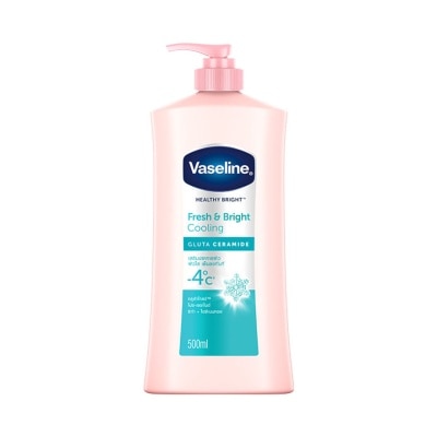 Vaseline วาสลีน เฮลธี้ ไบรท์ เฟรช แอนด์ ไบรท์ คูลลิ่ง กลูต้า เซราไมด์ 500 มล.