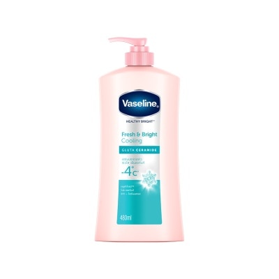 Vaseline วาสลีน เฮลธี้ ไบรท์ เฟรช แอนด์ ไบรท์ คูลลิ่ง กลูต้า เซราไมด์ 480 มล.
