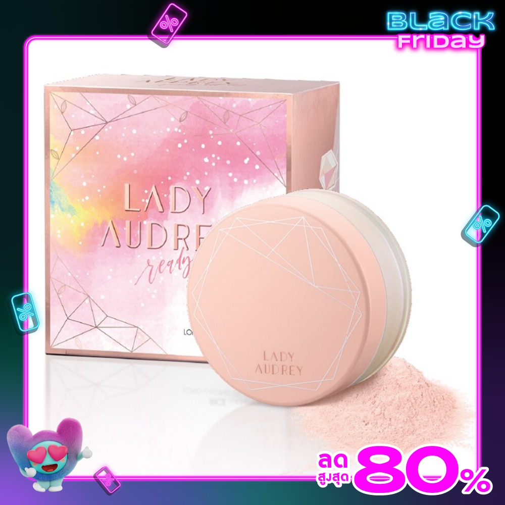 Lady Audery Rice Loose Powder Long-lasting Oil Control Peach Parfait 001 6.5 g