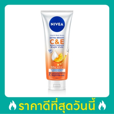 Nivea นีเวีย วิตามิน บอดี้ เซรั่ม เอ็กซ์ตร้า ไบรท์ ซี แอนด์ อี 300 มล. ผิวกระจ่างใส