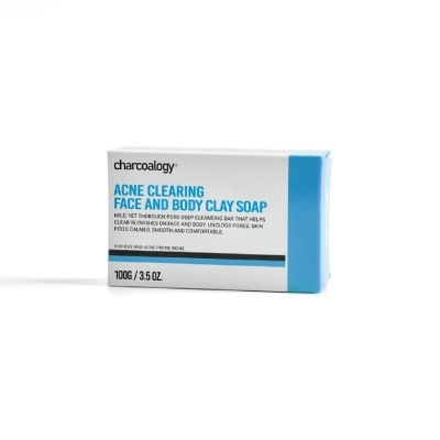 Charcoalogy Charcoalogy Acne Clearing Face and Body Clay Soap 100 g.