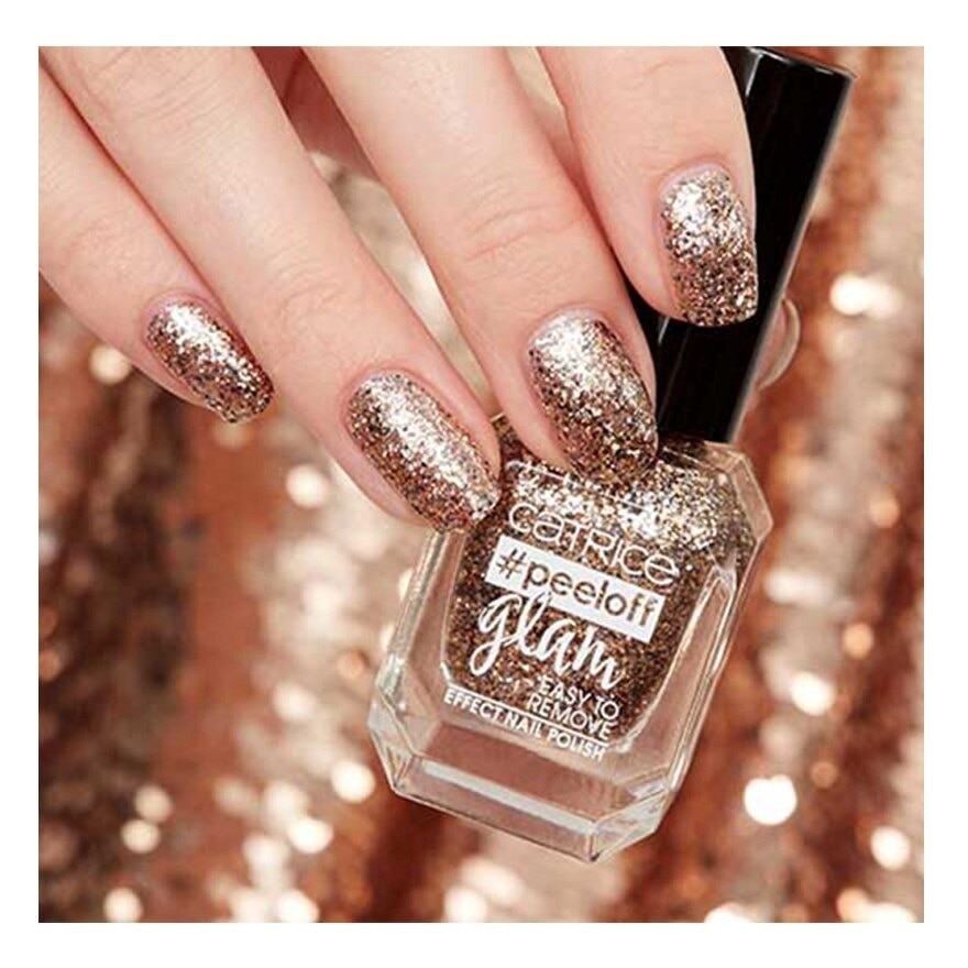 คาทริซ พีลอ็อฟแกลม อีซี่ทู รีมูฟ เอฟเฟ็ค เนลโพลิช 03 When in doubt, just add glitter