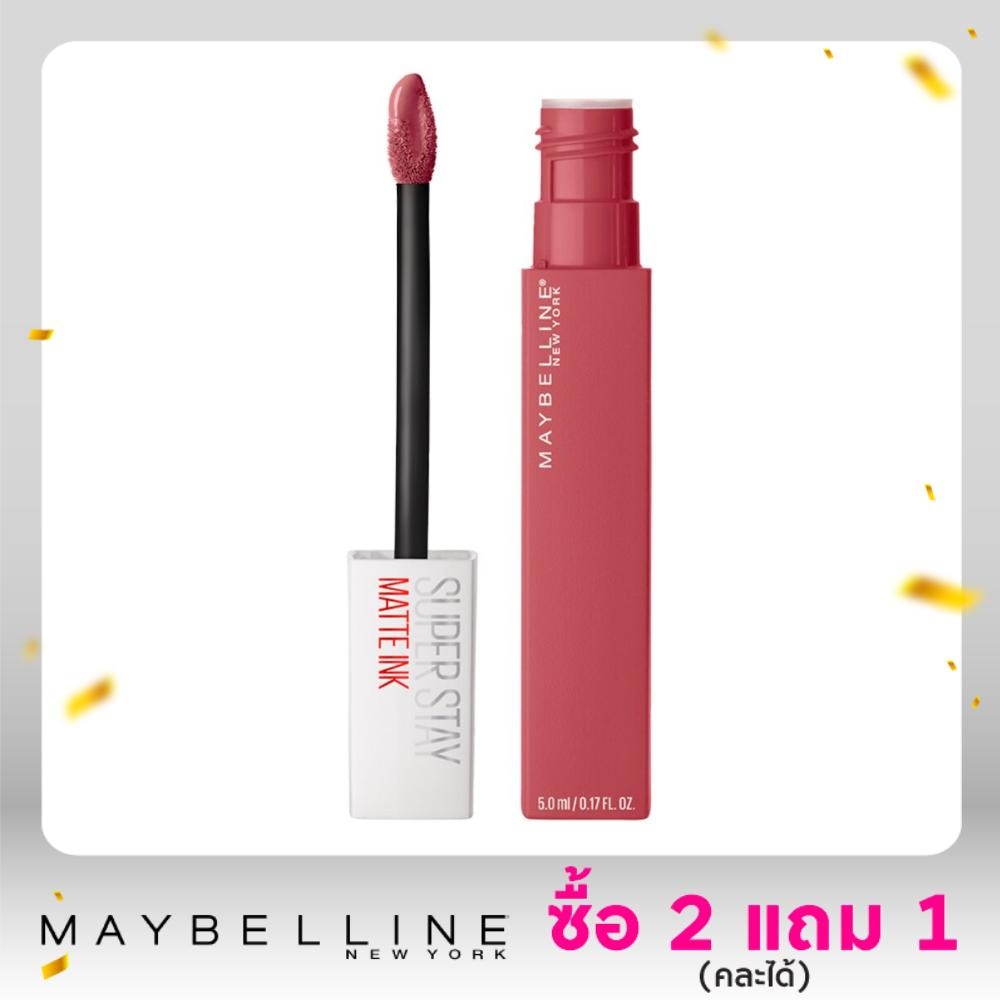 Maybelline ลิปแมทเมย์ เบลลีน ซุปเปอร์สเตย์ Maybelline Super Stay Matt Ink 5 มล. 225 เดลิเคท