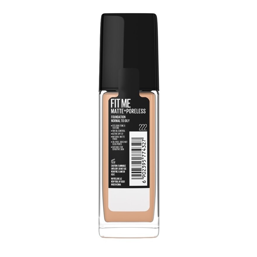 Maybelline Fit Me Matte And Poreless Foundation 222 True Beige