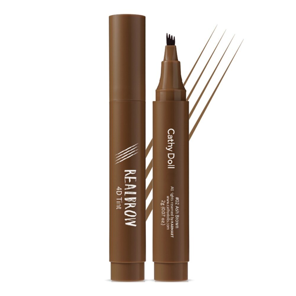 Cathy Doll Real Brow 4D Tint 2g.(M) 02 Ash Brown