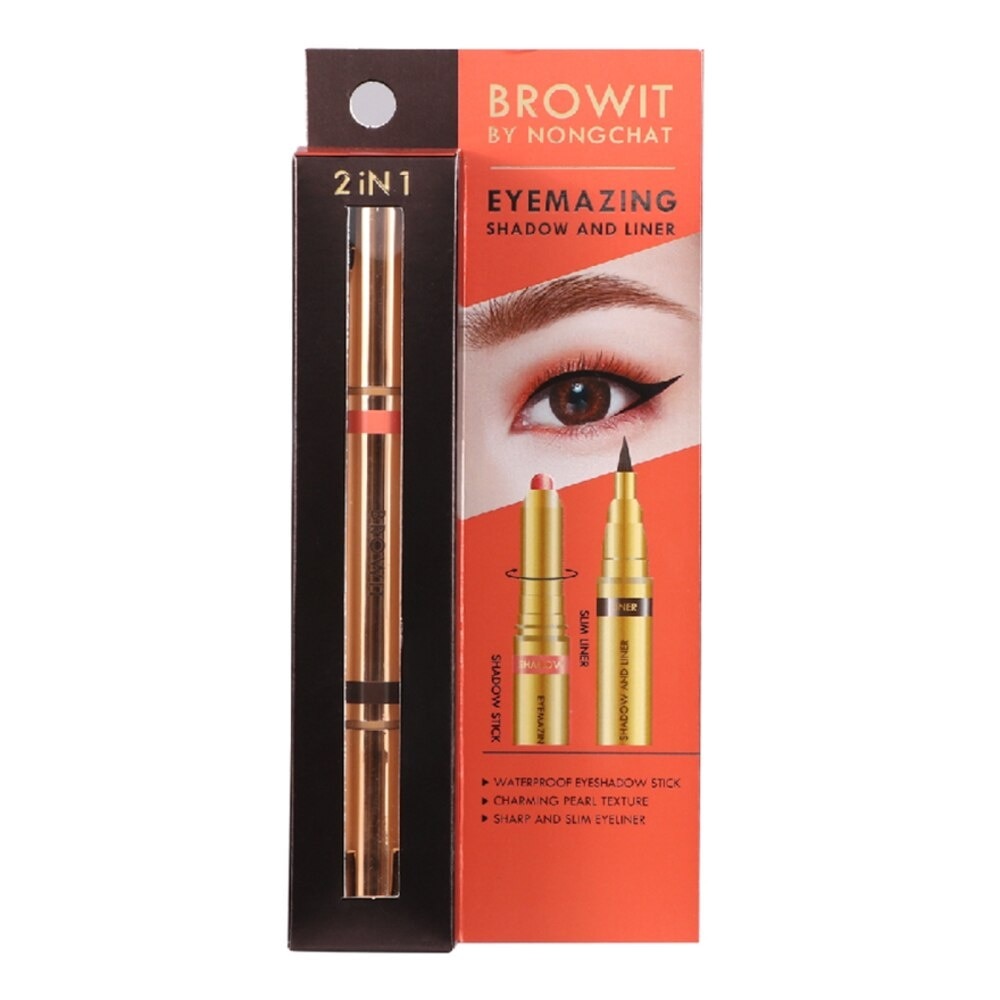 Browit Eyemazing Shadow and Liner 0.85 ml.+0.60g.Charming Apricot