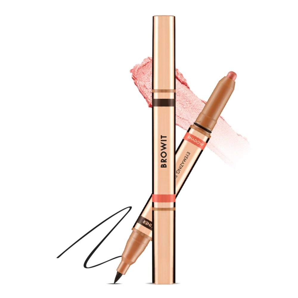 Browit Eyemazing Shadow and Liner 0.85 ml.+0.60g.Charming Apricot