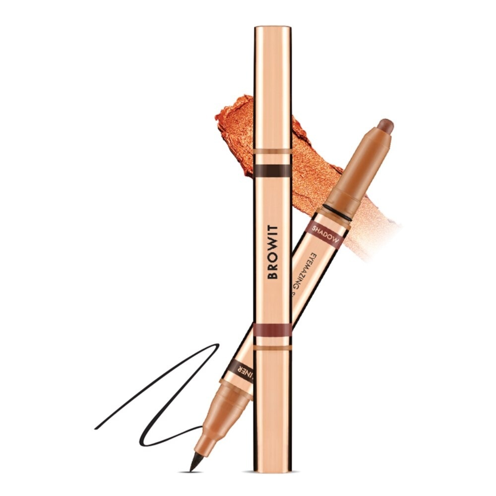 Browit Eyemazing Shadow and Liner 0.85 ml.+0.60g.Elegant Gold