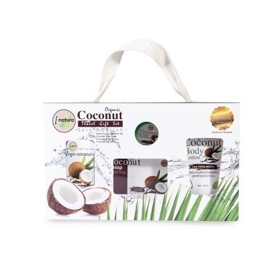 I-nature I-nature Travel  Gift Set  (Virgin Coconut Oil 100ml + Coconut Rice Milk Soap 100g+Co