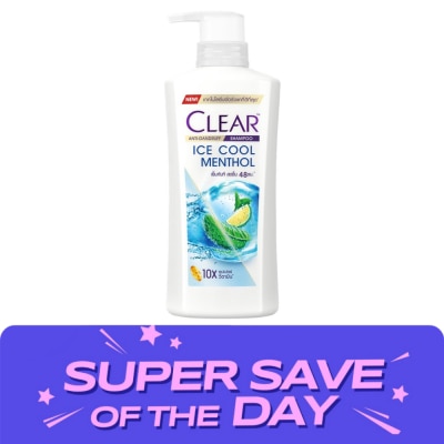 Clear - Clear Shampoo Anti-Dandruff Ice Cool Menthol 350 Ml.