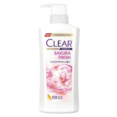 Clear Clear Shampoo Anti-Dandruff Sakura Fresh 400 Ml. แชมพูขจัดรังแค หอมสดชื่น