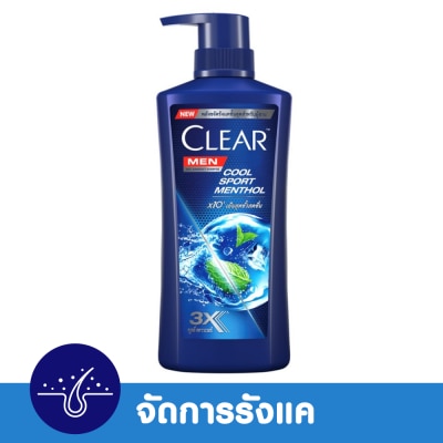 Clear เคลียร์ เมน แชมพู แอนตี้แดนดรัฟ คูล สปอร์ต เมนทอล 360 มล. แชมพูขจัดรังแค image