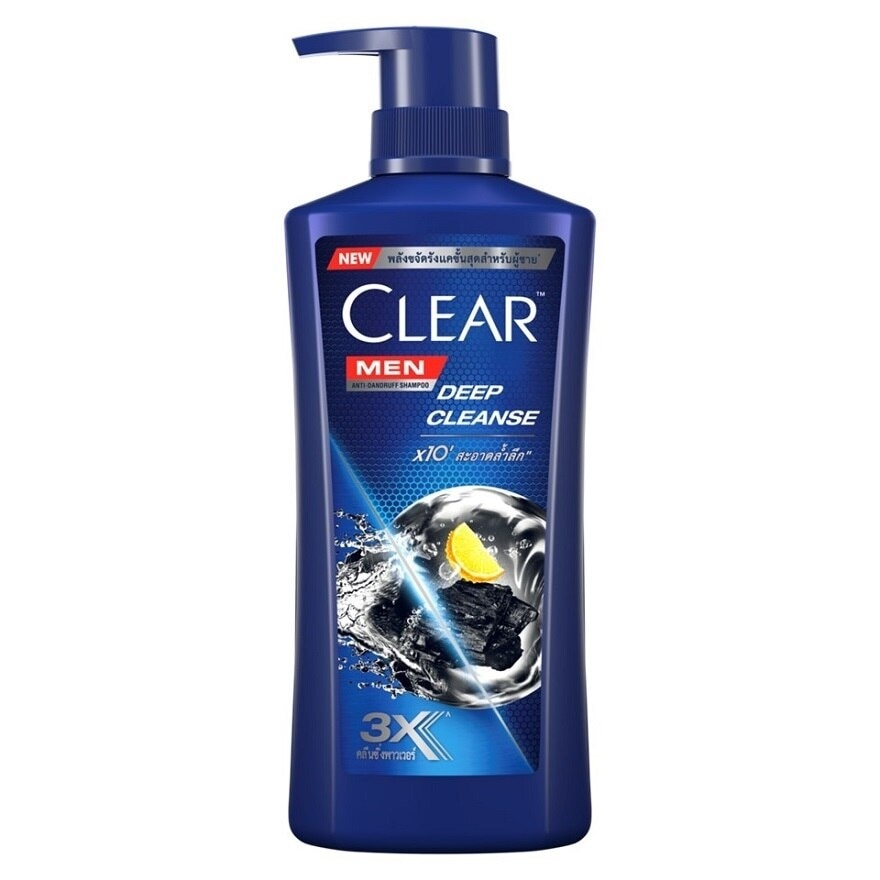 Clear Men Shampoo Anti Dandruff Deep Cleanse 390 Ml. แชมพูขจัดรังแค