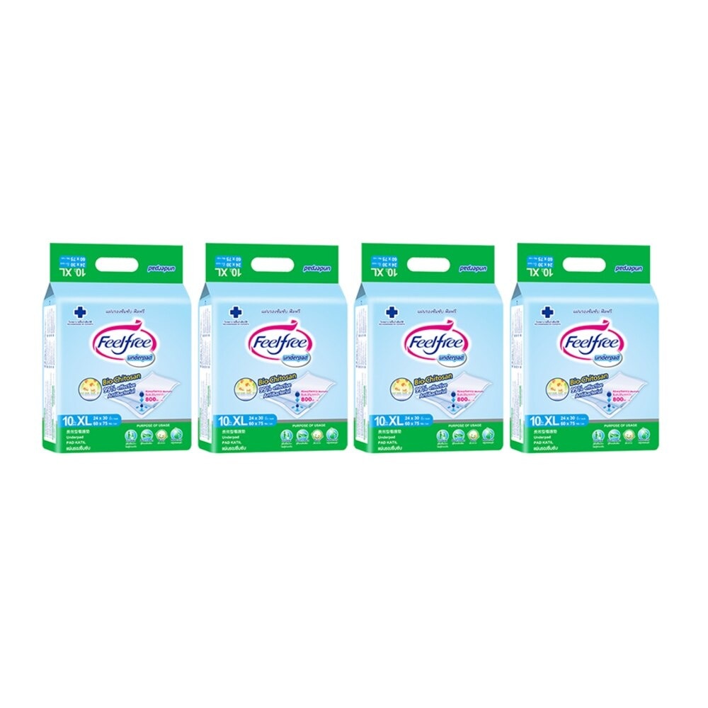 Feelfree underpad size XL Wholesaler Pack Saving Price 10 pieces x 12 packs (120 piec image