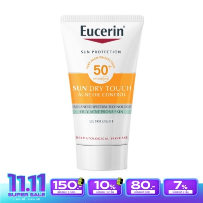 Eucerin ยูเซอริน ซัน ดราย ทัช ออยล์ คอนโทรล เฟซ SPF50+ 20 มล.