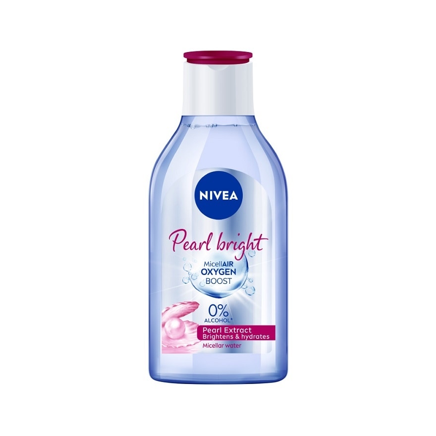 Nivea นีเวีย ไมเซลแอร์ ออกซิเจน บูสท์ เพิร์ล ไบรท์ 400 มล. เช็ดเครื่องสำอาง