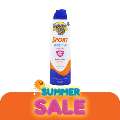 Banana Boat - Banana Boat Sport Sensitive Sunscreen Spray SPF50+ PA++++ 170 G. สเปรย์กันแดด