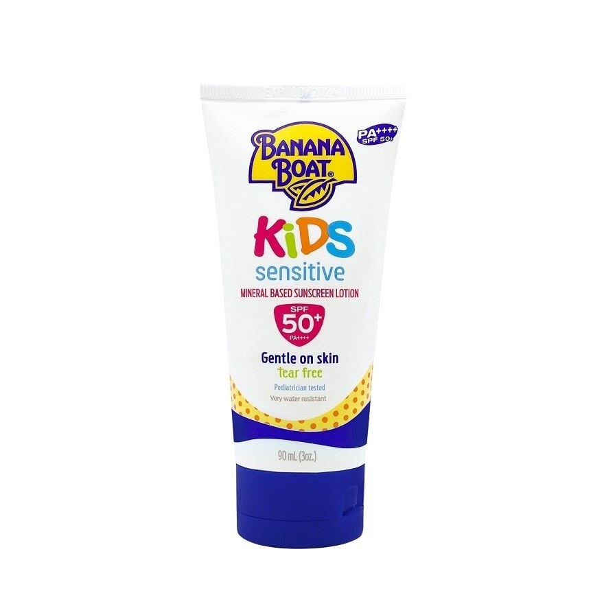 Banana Boat Kids Sensitive Mineral Based Sunscreen Lotion SPF50+ PA++++ 90 Ml.โลชั่นก