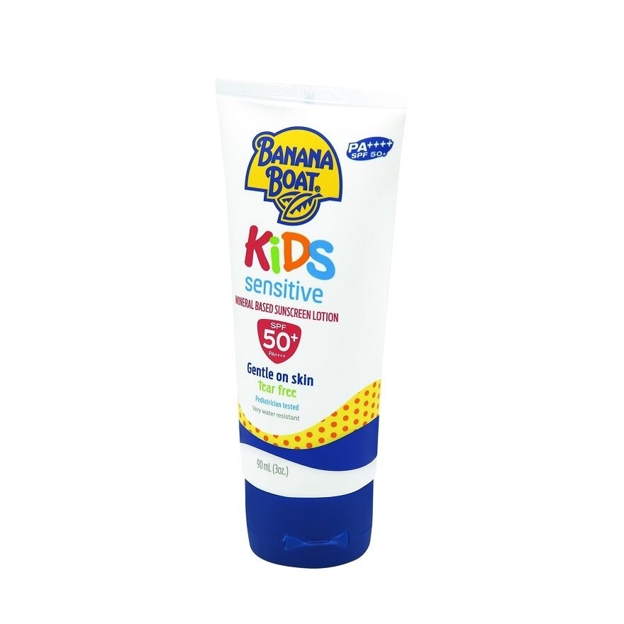 Banana Boat Kids Sensitive Mineral Based Sunscreen Lotion SPF50+ PA++++ 90 Ml.โลชั่นก