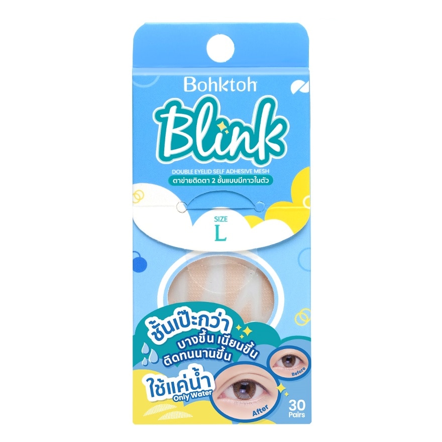 Bohktoh Blink Mesh Double Eyelid Sticker (Size L) 30 Pairs