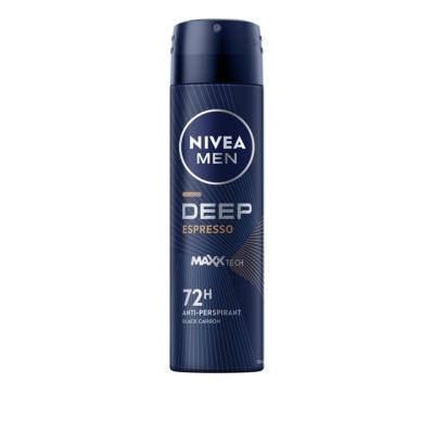 Nivea Nivea Men Spray Deep Espresso 150 Ml. ผู้ชาย สเปรย์ลดเหงื่อ ระงับกลิ่นกาย