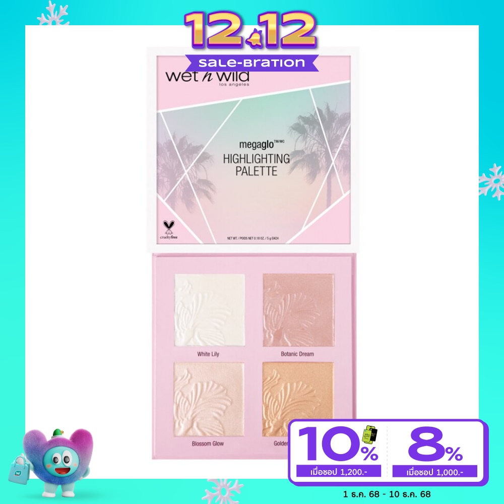 Wet n Wild เว็ท เอ็น ไวลด์ อลิเดย์ เมกะโกล ไฮไลท์ติ้ง พาเลท 16 กรัม อี36352