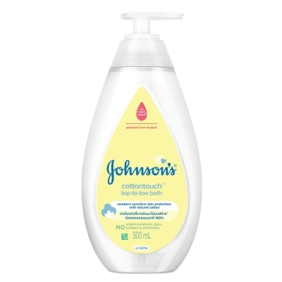 Johnson จอห์นสัน เบบี้ อาบน้ำ ท็อปทูโท คอตตอนทัช 500 มล.