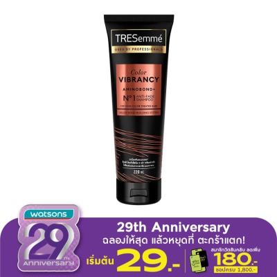 Tresemme เทรซาเม่ แชมพู คัลเลอร์ ไวแบรนซี อะมิโนบอนด์ พลัส เบอร์ 1 แอนตี้เฟด 220 มล.