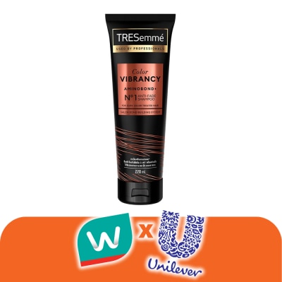 Tresemme - เทรซาเม่ แชมพู คัลเลอร์ ไวแบรนซี อะมิโนบอนด์ พลัส เบอร์ 1 แอนตี้เฟด 220 มล.