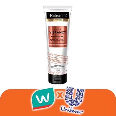 Tresemme - เทรซาเม่ คอนดิชันเนอร์ คัลเลอร์ ไวแบรนซี อะมิโนบอนด์ พลัส เบอร์ 2 แอนตี้เฟด 220 มล.