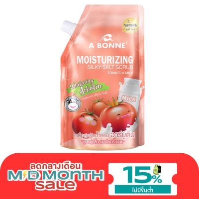 A Bonne เอ บอนเน่ มอยเจอร์ไรซิ่ง ซิลค์กี้ ซอลท์ สครับ โทเมโท่ แอนด์ มิลค์ 350 กรัม image