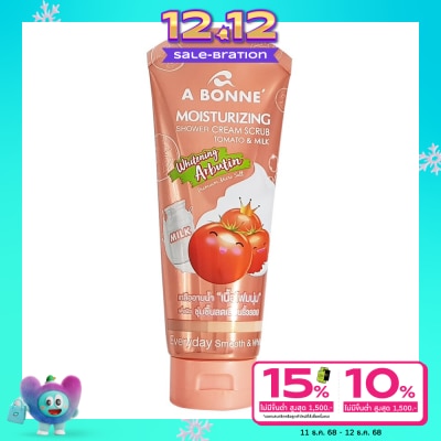 A Bonne เอ บอนเน่ มอยเจอร์ไรซิ่ง ชาวเวอร์ ครีม สครับ โทเมโท่ แอนด์ มิลค์ 350 กรัม