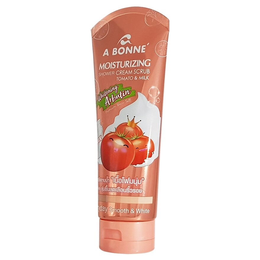 A BONNE Moisturizing Shower Cream Scrub Tomato and Milk 350 G.