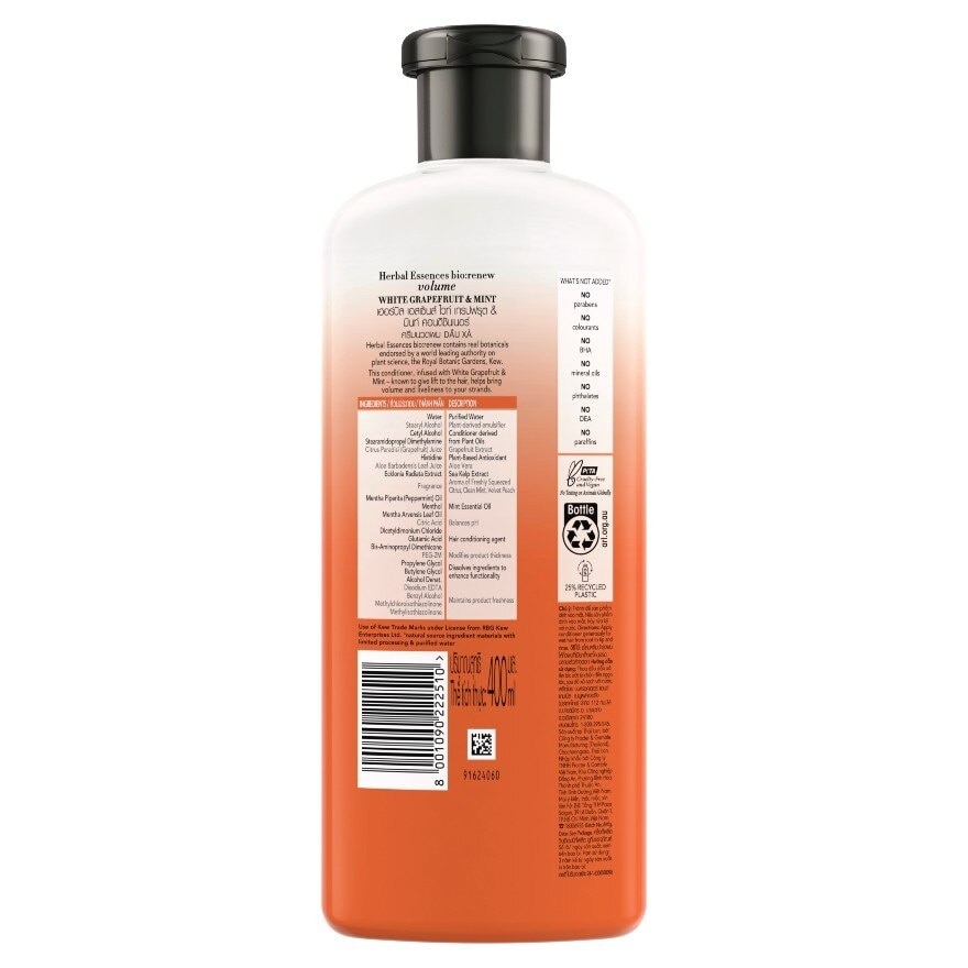 Herbal Essences Conditioner White Grapefruit  Mint 400 Ml.