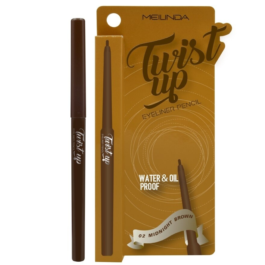 Meilinda Twist up Eyeliner 0.35g. 02 Midnight Brown