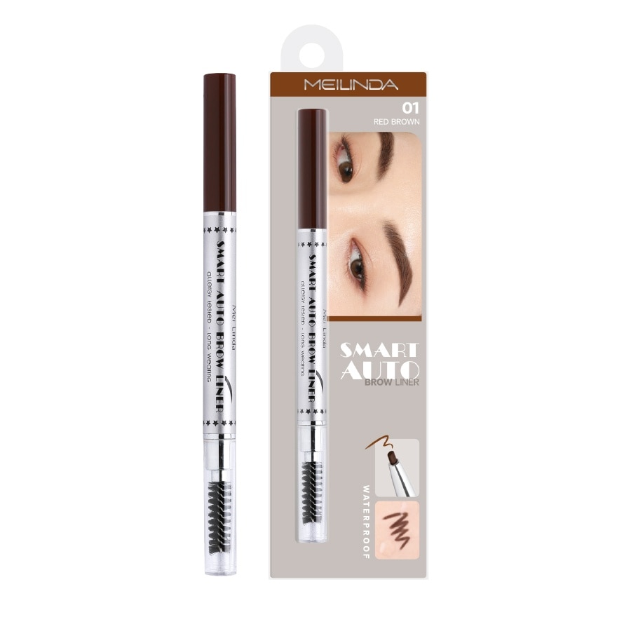 Meilinda Meilinda Smart Auto Eyebrow 0.25g 01 Red Brown