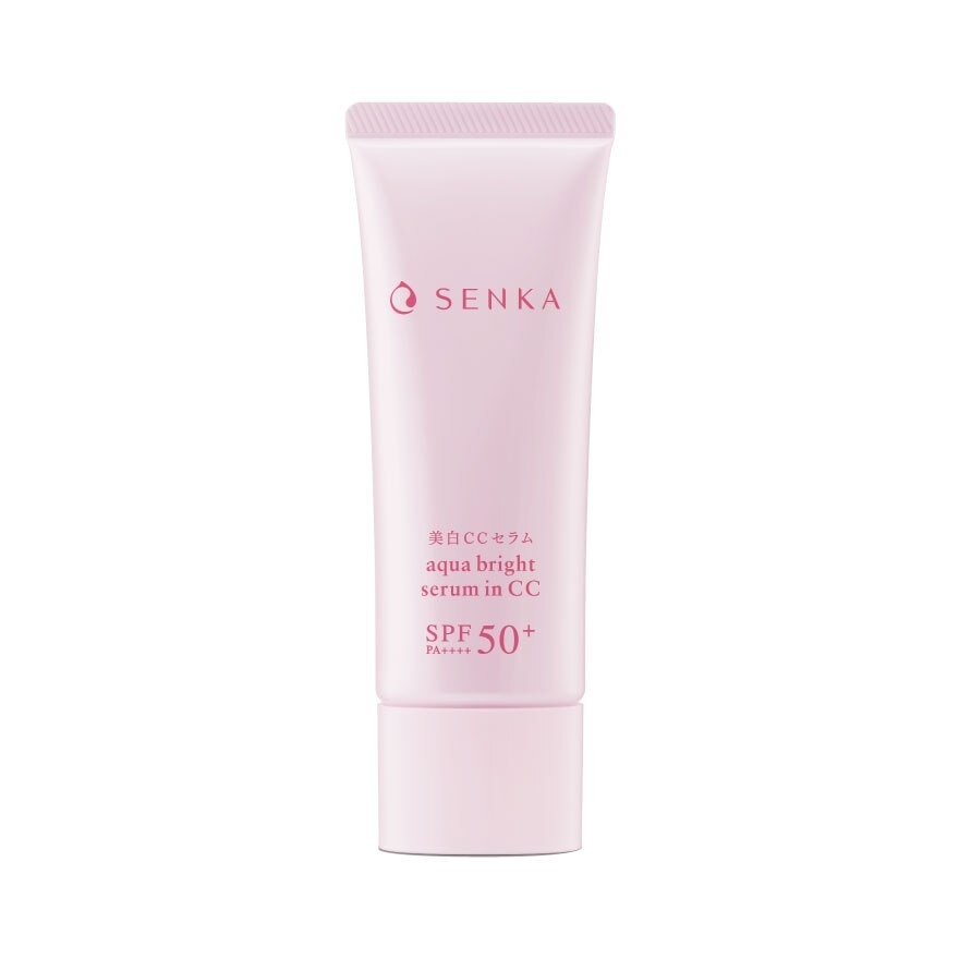 Senka Aqua Bright Serum In CC SPF 50+ PA++++ 40 G. เซรั่มบำรุงผิวหน้า ชุ่มชื่น ผิวกระ